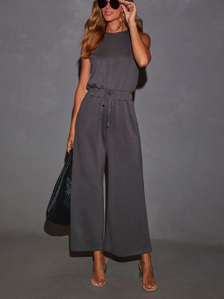 LA Angels Kombinezon w kolorze antracytowym rozmiar: M. Czarne kombinezony LA Angels, m, bez wzorów, bez kołnierzyka, bez ramiączek. Za 222,41 zł.