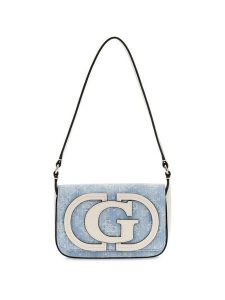 Guess Torebka 182769 Niebieski. Niebieskie listonoszki Guess, z aplikacjami, bez dodatków. Za 544,99 zł.