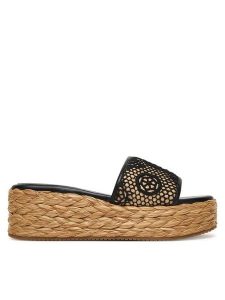 Guess Espadryle FLJBIA FAL04 Czarny. Czarne espadryle Guess, z aplikacjami, z materiału, bez obcasa. Za 519,99 zł.