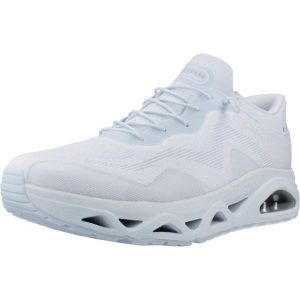 Buty SKECHERS SLIP - INS UNO GLIDE STEP AIR GLIDERS Niebieski. Niebieskie buty sportowe Skechers, bez wzorów, z tkaniny, bez zapięcia. Za 390,99 zł.