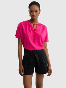 BIG STAR Bluzka w kolorze różowym rozmiar: 3XL. Różowe bluzki Big Star, xl, bez wzorów, z wiskozy, retro, bez kołnierzyka, bez ramiączek. Za 82,99 zł.