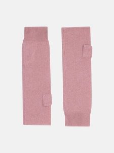Perfect Cashmere Kaszmirowe mankiety "Zoe" w kolorze jasnoróżowym rozmiar: onesize. Różowe rękawiczki Perfect Cashmere, bez wzorów, z kaszmiru. Za 108,99 zł.