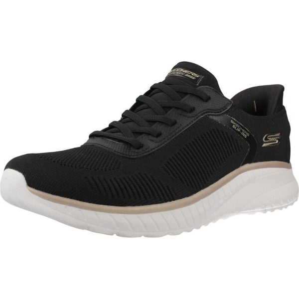 Buty SKECHERS BOBS SQUAD CHAOS Czarny. Czarne buty trekkingowe Skechers, z syntetyku, bez zapięcia. Za 364,99 zł.
