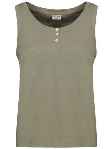 Eight2Nine Top w kolorze khaki rozmiar: XL. Brązowe topy Eight2Nine, xl, bez wzorów, z bawełny, bez kołnierzyka, bez ramiączek. Za 39,99 zł.