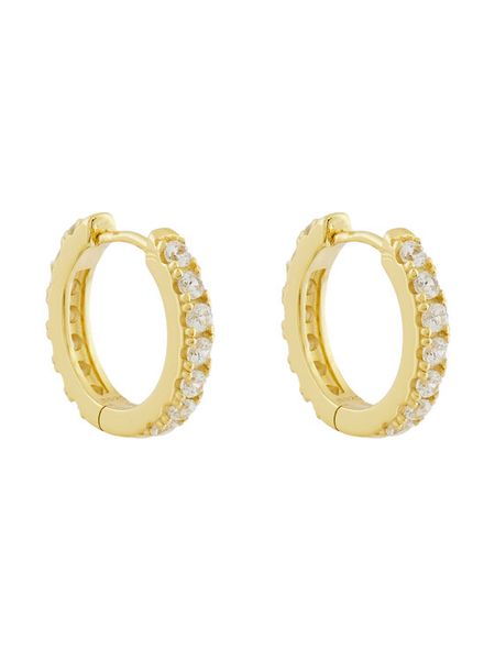 ICED STUFF Kolczyki Diamond Złoty. Żółte kolczyki ICED STUFF, srebrne. Za 149,99 zł.