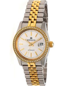 Empress Zegarek automatyczny "Constance" w kolorze srebrno-złotym rozmiar: onesize. Szare, analogowe zegarki Empress. Za 587,99 zł.