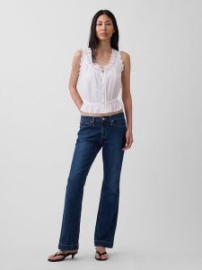 GAP Dżinsy - Straight fit - w kolorze granatowym rozmiar: W26. Niebieskie jeansy GAP, bez wzorów. Za 204,95 zł.