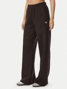 Adidas Spodnie dresowe Essential LL0412 Brązowy Wide Leg. Brązowe spodnie dresowe ADIDAS, l, bez wzorów, z bawełny. Za 239,99 zł.
