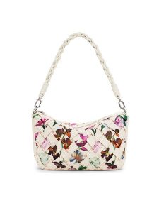 Desigual Torebka 25SAXPBQ Écru. Torebki klasyczne Desigual, bez wzorów, ze skóry, bez dodatków. Za 219,99 zł.