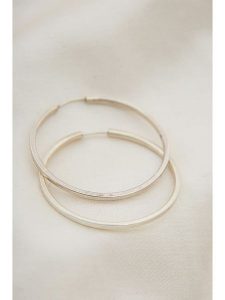 Lodie Silver Srebrne kolczyki-kreole rozmiar: onesize. Szare kolczyki Lodie Silver, srebrne. Za 140,95 zł.