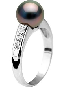 Pearl Addict Złoty pierścionek z diamentami i perłą rozmiar: 50. Niebieskie pierścionki Pearl Addict, z diamentem, złote. Za 2 131,99 zł.