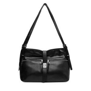 Torebka GINO ROSSI. Czarne shopper bag Gino Rossi, bez wzorów, bez dodatków. Za 319,99 zł.
