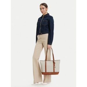 Torebka MICHAEL Michael Kors. Białe shopper bag MICHAEL Michael Kors, bez wzorów, bez dodatków. Za 787,99 zł.