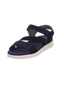 Legero Skórzane sandały "Move" w kolorze granatowym rozmiar: 38. Niebieskie sandały Legero, bez wzorów, z otwartym noskiem, bez obcasa, bez zapięcia. Za 173,99 zł.