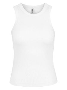 Sublevel Top w kolorze białym rozmiar: XL. Białe topy Sublevel, xl, bez wzorów, prążkowane, bez kołnierzyka, bez ramiączek. Za 39,99 zł.