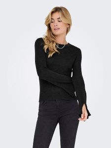 ONLY Koszulka w kolorze czarnym rozmiar: XL. Czarne bluzki ONLY, xl, bez wzorów, bez kołnierzyka, bez ramiączek. Za 79,03 zł.