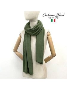 MILANO AMOUR Szal w kolorze ciemnozielonym - 190 x 50 cm rozmiar: onesize. Zielone szaliki MILANO AMOUR, bez wzorów, z kaszmiru. Za 166,10 zł.