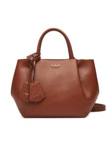 Guess Torebka Amorette HWBG78 98060 Brązowy. Brązowe torebki klasyczne Guess, z aplikacjami, ze skóry, bez dodatków. Za 419,99 zł.