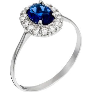 OR ÉCLAT Złoty pierścionek "Bleu merveilleux" z cyrkoniami rozmiar: 54. Szare pierścionki OR ÉCLAT, z cyrkonią, złote. Za 904,99 zł.