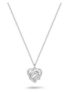 Eclat d'Argent Srebrny naszyjnik z zawieszką - dł. 40 cm rozmiar: onesize. Szare naszyjniki Eclat d'Argent, srebrne. Za 100,99 zł.