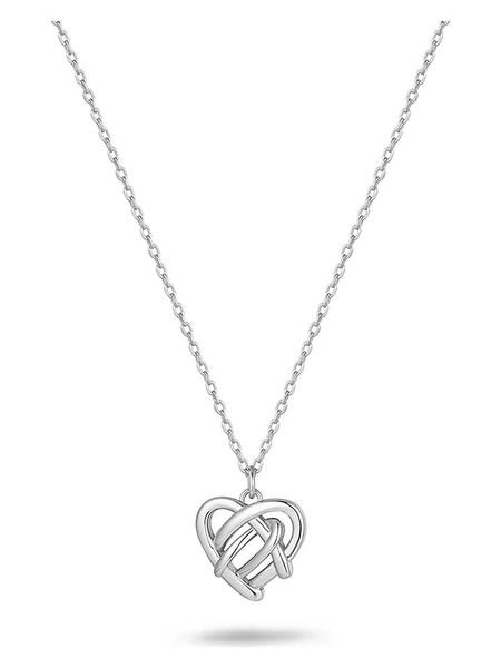 Eclat d'Argent Srebrny naszyjnik z zawieszką - dł. 40 cm rozmiar: onesize. Szare naszyjniki Eclat d'Argent, srebrne. Za 130,81 zł.