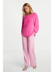 Rich & Royal Sweter w kolorze różowym rozmiar: S. Różowe swetry oversize Rich & Royal, s, bez wzorów, ze splotem, bez ramiączek. Za 245,96 zł.