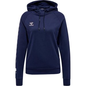 Damska bawełniana bluza z kapturem Hummel Move Grid. Niebieskie bluzy Hummel, m, bez wzorów, z bawełny, z kapturem. Za 251,50 zł.