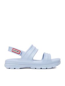 Hunter Sandały HUN8761 Niebieski. Niebieskie sandały Hunter, bez wzorów, z syntetyku, bez obcasa, na płaskiej podeszwie, bez zapięcia. Za 139,99 zł.