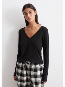 Marc O´Polo Bodywear Koszulka w kolorze czarnym rozmiar: XL. Czarne bluzki xl, bez wzorów, bez kołnierzyka, bez ramiączek. Za 105,38 zł.