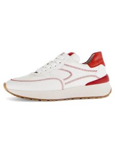 Gabor Skórzane sneakersy w kolorze biało-czerwonym rozmiar: 39. Białe trampki Gabor, bez wzorów, bez zapięcia. Za 219,60 zł.
