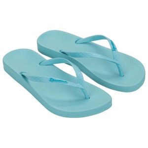 Japonki Ipanema Anat Colors Fem 82591 BD666 niebieskie. Niebieskie klapki bez wzorów, z materiału, bez obcasa. Za 152,39 zł.