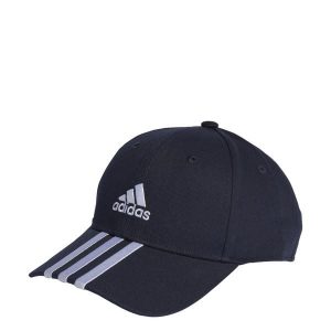 Czapka 3-Stripes Cotton Twill Baseball. Białe czapki ADIDAS, bez wzorów, klasyczne. Za 49,00 zł.