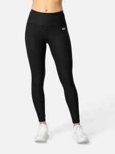 KARI TRAA Legginsy sportowe "Nina" w kolorze czarnym rozmiar: M. Czarne legginsy Kari Traa, bez wzorów, z podwyższonym stanem. Za 173,99 zł.
