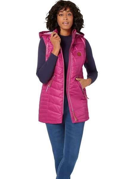 WITT WEIDEN Kamizelka pikowana w kolorze różowym rozmiar: 40. Różowe kamizelki WITT WEIDEN, z aplikacjami, ze skóry, bez kołnierzyka, bez ramiączek, bez kaptura. Za 95,92 zł.