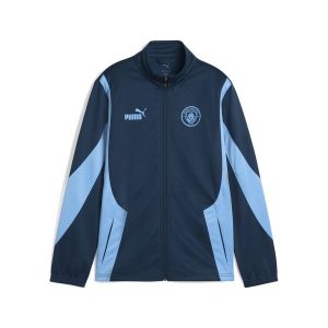 Młodzieżowa kurtka Manchester City ftblNRGY+ PUMA Marine Blue Blazing. Niebieskia kurtki Puma, m, z aplikacjami, bez kaptura. W wyprzedaży za 194,00 zł.