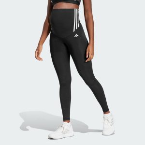 Legginsy Optime Essentials Full-Length (Maternity). Czarne legginsy ADIDAS, bez wzorów, z materiału. W wyprzedaży za 114,50 zł.