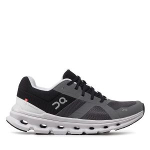 Buty do biegania On. Szare buty sportowe On, bez wzorów, bez zapięcia, do biegania. Za 489,99 zł.