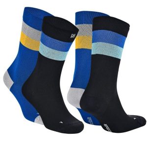 Lekkie skarpety kompresyjne sportowe z ochroną przed pęcherzami - Sevilla SC. Czarne skarpetki Norfolk, bez wzorów, z elastanu. Za 149,99 zł.