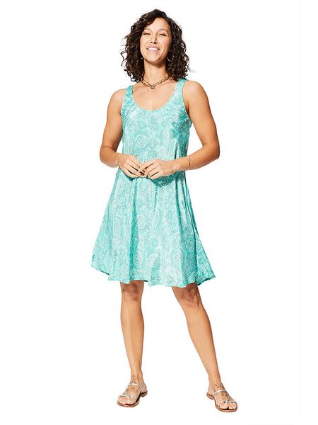 Ipanima Sukienka w kolorze turkusowym rozmiar: 38/40. Niebieskie sukienki Ipanima, na co dzień, bez wzorów, klasyczne, bez kołnierzyka, bez ramiączek, midi, proste. Za 61,46 zł.