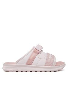 New Balance Klapki SWA330N3 Różowy. Czerwone klapki New Balance, bez wzorów, z materiału, bez obcasa. Za 229,99 zł.