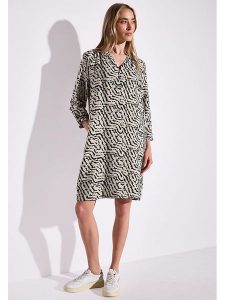 Street One Sukienka w kolorze kremowo-czarnym rozmiar: 36. Brązowe sukienki Street One, na co dzień, bez wzorów, street, bez kołnierzyka, bez ramiączek, maxi, proste. Za 156,98 zł.