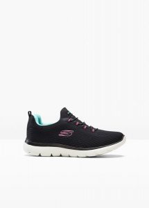 Sneakersy Skechers z pianką memory. Czerwone buty sportowe bonprix, bez wzorów, bez zapięcia. Za 249,99 zł.
