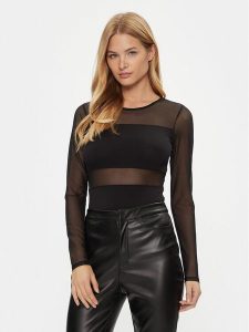 ONLY Body 15212500 Czarny Slim Fit. Czarne body i gorsety ONLY, bez wzorów, z bawełny. Za 99,99 zł.