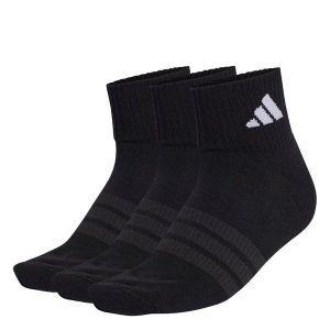 Skarpety Cushioned Sportswear Ankle Socks, 3 Pary. Czarne skarpetki ADIDAS, bez wzorów. Za 54,95 zł.