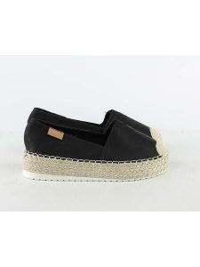 Foreverfolie Espadryle w kolorze czarnym rozmiar: 39. Czarne espadryle Foreverfolie, bez wzorów, bez obcasa, na platformie. Za 93,94 zł.