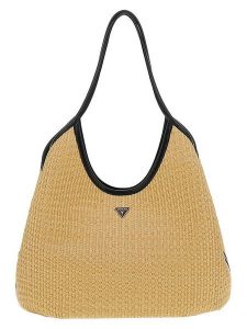 Guess Shopper bag w kolorze beżowym - 41 x 38 x 18 cm rozmiar: onesize. Brązowe shopper bag Guess, z aplikacjami, z materiału, na ramię, bez dodatków. Za 494,95 zł.