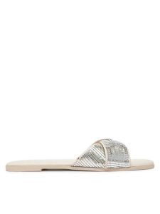 JENNY Klapki R25SS01646 Écru. Klapki Jenny, bez wzorów, z materiału, bez obcasa. Za 83,99 zł.