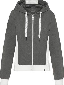 Naturana Bluza w kolorze antracytowo-białym rozmiar: XS. Czarne bluzy Naturana, xs, bez wzorów, bez kaptura. Za 92,21 zł.