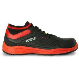 Adidasy Sparco Legend SPLITTER ESD S3 SRC, Dla obu płci. Czarne buty sportowe Sparco, bez wzorów, z syntetyku, bez zapięcia. Za 290,00 zł.