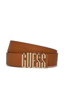 Guess Pasek Damski BW9069 P4135 Brązowy. Brązowe paski Guess, z aplikacjami, ze skóry. Za 129,99 zł.